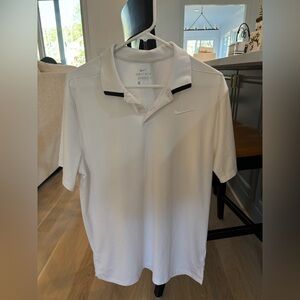 Nike Men’s Dri-FIT solid white polo